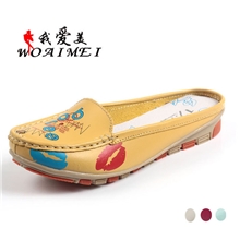平底女单鞋真皮透气凉拖舒适休闲拖鞋低帮无跟女鞋批发
