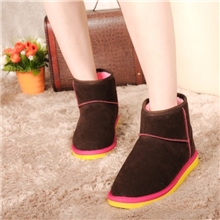 厂家直销新款冬季女士雪地靴中筒平跟保暖女靴防滑女靴批发1317