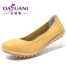 厂家批发直销新款低跟真皮女鞋平底鞋女式单鞋牛筋底鞋子一件代发