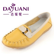 厂家直销淘宝一件代发真皮平底休闲女鞋单鞋妈妈鞋浅口护士鞋
