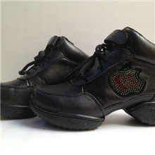 批发新款瘦身鞋广场舞蹈鞋女真皮现代舞蹈鞋全皮跳操健身鞋