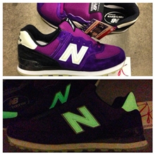 正品新款百伦New纽newbalance巴伦nb574夜光系列情侣女士男运动鞋