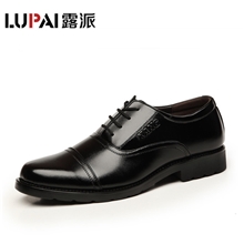 露派新款功勋鞋男士牛皮商务正装男鞋三节头皮鞋三接头军鞋291