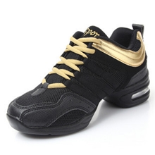 批发增高舞蹈鞋女跳舞鞋健身鞋软底现代舞鞋透气网面爵士鞋秋季