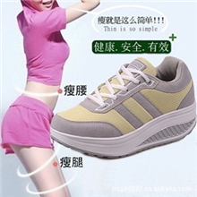 批发新款摇摇鞋女鞋瘦身鞋厚底单鞋松糕鞋休闲鞋增高鞋