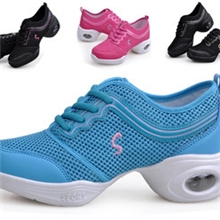 批发跳舞鞋广场舞蹈鞋正品现代舞爵士舞健美操跳舞鞋网面女鞋