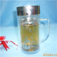 厂家供应双层玻璃办公杯批发/厂家直销