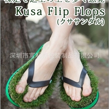 草拖鞋夏季爆款拖鞋风靡日本拖鞋绿色环保草皮拖鞋