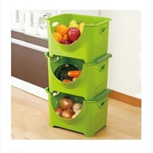 日式摔不破可叠加整理箱厨房果蔬筐水果篮收纳箱杂物整理筐