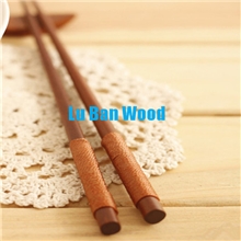 热销缠线防滑木筷木制筷子优质铁刀木筷子防滑棕线可供批发