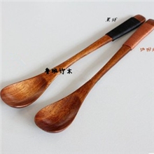 日式木质餐具热销环保实用日式和风搅拌勺绑线咖啡勺