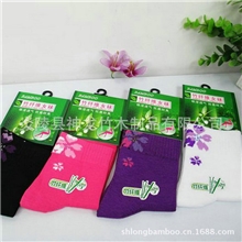 厂家直销竹纤维袜子女袜防臭时尚袜抗菌中筒袜竹纤维袜WZ-021B