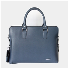 贺绅皮具电脑包牛皮男士单肩包公文包男士手提包