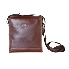 贺绅皮具男士礼品真皮商务横款男包头层纯牛皮手提包电脑公文包