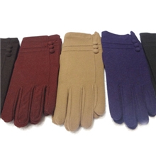 直销红蝶牌手套轻薄纽扣天鹅绒手套女式精纺手套批发混批