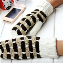 厂家手套批发时尚格子手套保暖手套女士反针包指手套[G-1087