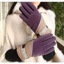 13年新款厂家直销冬季保暖棉布女士手套骑行手套批发