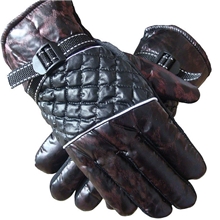 韩版休闲时尚格子加厚保暖户外骑行摩托车男款手套手套批发