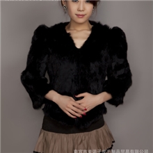 炫伦2013新款兔毛皮草外套皮草女装女士皮草服饰皮草批发