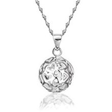镂空玲珑球吊坠韩版韩国欧美饰品批发复古首饰银饰挂坠项饰项链