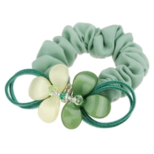 高档发圈韩国进口发饰柔美文雅双叶花蝴蝶结发绳