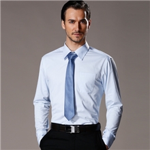 G2000长袖衬衫批发男装衬衣免烫商务衬衫浅蓝色斜纹衬衫批发