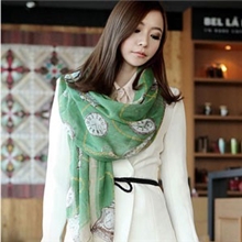 热卖秋冬新品围巾活动热销爆款时尚巴厘纱钟表围巾批发