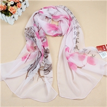 混批时尚印花真丝丝巾百分百桑蚕丝乔其丝巾梦之羽品牌送礼佳品