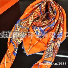 围巾批发杭州丝绸围巾100%桑蚕丝披肩140大尺寸方巾天穹