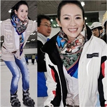 明星同款丝巾围巾迷踪神话系列真丝斜纹绸丝毛雪纺大方巾批发