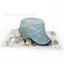 2013新款时尚牛仔蕾丝平顶帽爆款厂家直销三色军泰