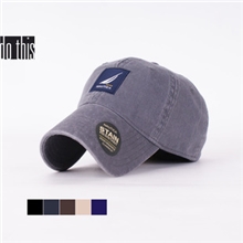 秋季欧美男士纯棉刺绣可调节户外休闲棒球帽