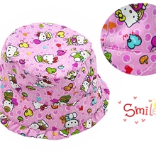 儿童彩色卡通印花盆帽韩版宝宝秋季帽子帽子批发