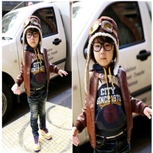 热卖韩版秋冬羊羔绒帽子儿童帽飞行员帽儿童护耳帽子现货批发