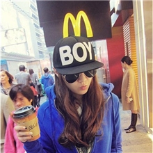 爆款热卖男女生街舞嘻哈帽子欧美潮范BOY刺绣平沿棒球帽可调节