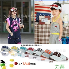 《热卖》EBQ62韩版TAKE水洗牛仔破洞儿童棒球帽|亲子帽|空顶帽