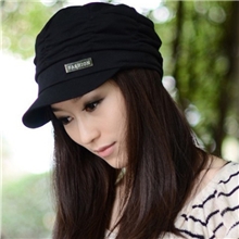 百搭褶皱贝雷帽批发女帽子冬季韩版平顶帽军帽批发鸭舌帽子批发