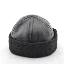 海宁中国皮革城真皮帽子羊皮老太帽厂家直销冬季保暖老人帽