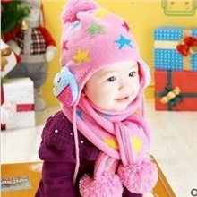 公主妈妈韩版冬季新款儿童帽宝宝帽子猫头鹰套帽围巾套头帽韩