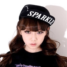 批发原宿韩国赵敏英sparkle翻檐帽嘻哈帽星星平沿街舞棒球帽子