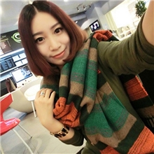 爆款秋冬季围巾情侣围巾流苏横条纹大披肩女围巾批发围巾韩版