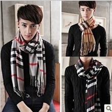 2013新款男士围巾特价韩版秋冬男女英伦仿羊绒商务格子围巾批发
