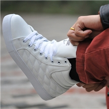 2013秋冬新款潮鞋韩版男式高帮街舞运动鞋休闲男板鞋纯白色男鞋