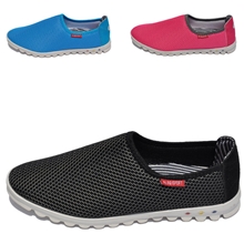 网面透气一脚蹬懒人鞋时尚休闲运动网鞋套脚女单鞋时尚情侣鞋
