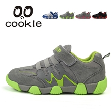 正品cookle春秋新款真皮童鞋男女中小童透气网布户外儿童鞋批发