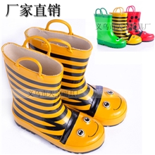 新款儿童水鞋水靴雨靴韩版男女童橡胶时尚批发儿童雨鞋厂家直销