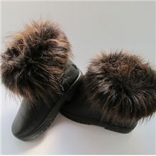 库存纯色防狐狸毛经典款时尚版雪地靴女士保暖雪地靴棉靴