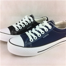 新款低帮系带纯色净面基本款帆布鞋女鞋帆布鞋批发三次硫化鞋