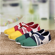 拼色汤姆斯正品搭扣女鞋休闲鞋帆布鞋快乐玛丽魔术贴懒人鞋单鞋