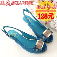品牌同款13新款正品水钻鱼嘴鞋耐磨防滑橡胶底高跟鞋粗跟凉鞋女鞋